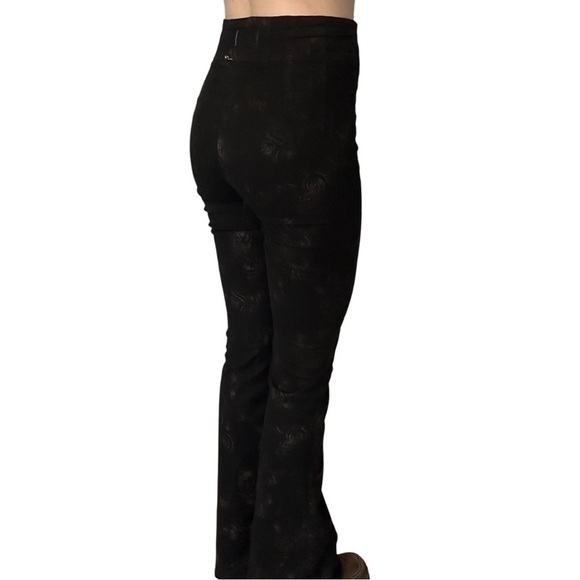 Free People Flare Jeans Pants Black Metallic Grunge Boho Festival Size 28 - Picture 2 of 7